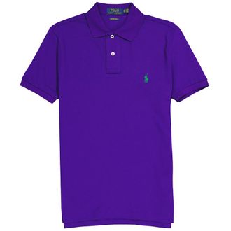 Polo Ralph Lauren Purple Pique Polo Shirt, Brand Size X-Small
