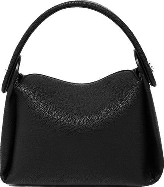 Generic Genuine Leather Purse and Handbags for Women Vegan Leather Satchel Crossbody Bag Casual Shoulder Bag Fashion Tote (Black)