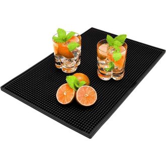OEM Alfombrilla Antideslizante Para Barra, Alfombrilla De Drenaje Para Cocinas Y Bares De C&oacute;cteles, Tambi&eacute;n Apta Para Guardar Copas De Vino, 45 X 30 Cm. -