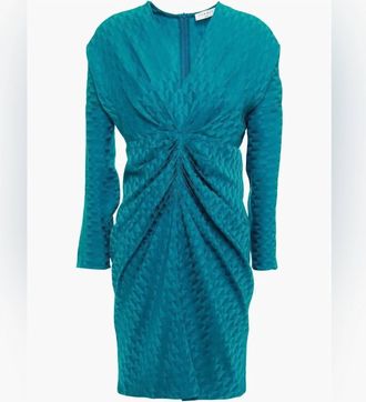 Sandro Womens Aney Satin Dress In Teal