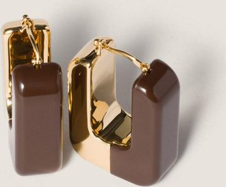 Miu Miu Enameled metal earrings