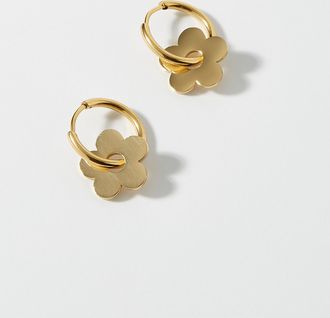 Simons Womens Retro flower earrings
