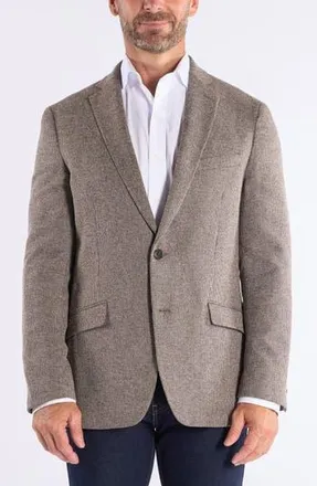 The Savile Row Company Textured Knit Sport Coat in Brown at Nordstrom Rack, Size 40Regular