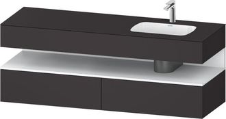 Duravit Qatego Lavabo Encastrado Con Base De Lavabo Consola, - Duravit