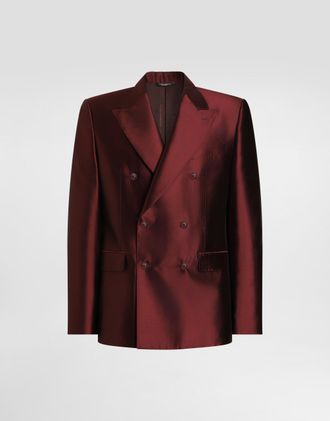 Dolce & Gabbana Giacca - Man Suits And Blazers Burgundy Silk 46