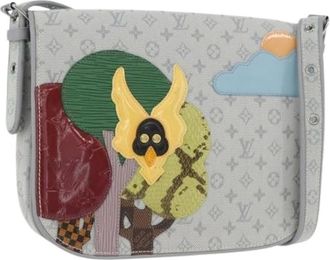 Louis Vuitton Pre-owned Cross Body Bags, female, Gray, Size: ONE SIZE Pre-owned Monogram Mini Canvas Shoulder Bag