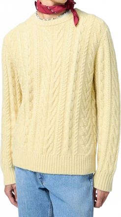 Guest In Residence Fisherman Crew Knit Sweater In Butter