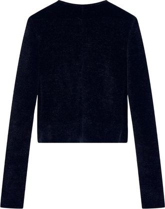 Giorgio Armani Ribbed Chenille Effect Jacket - Blue