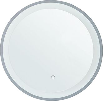 Beliani Espejo De Pared Para Ba&ntilde;o Con Led 58 Cm Sistema Anti Vaho Accesorio Decorativo Brinay