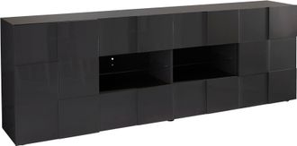 Inosign Sideboard »Dama Breite 241, Kommode 2 Türen u. 4 Schubkästen, Anrichte« Front in 3D-Optik, viel Stauraum, verschiedene Farben