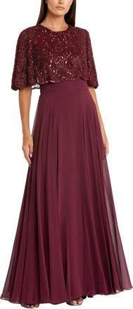 Mac Duggal Overlay A-Line Gown