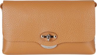 Zanellato Structured Calf Leather Shoulder Bag Featuring Turn-Lock Closure