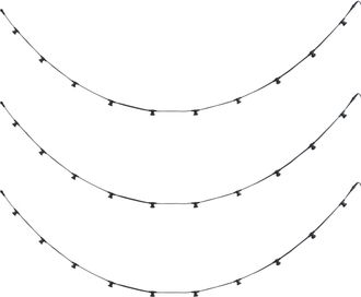 QAZQA Qazqa Guirnalda De Luces Conectable Negra Con Enchufe 14m 30