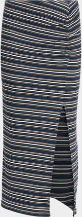 Ramy Brook Val Striped Straight Midi Skirt