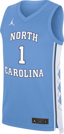 Nike Jordan Mens North Carolina Tar Heels Replica Jordan Brand College Basketball Jersey in Blue | CLEVGRJJCBJUNC-UNC