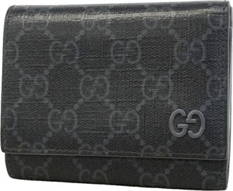 Gucci Black Pvc Wallet (Tri-Fold) (Pre-Owned)