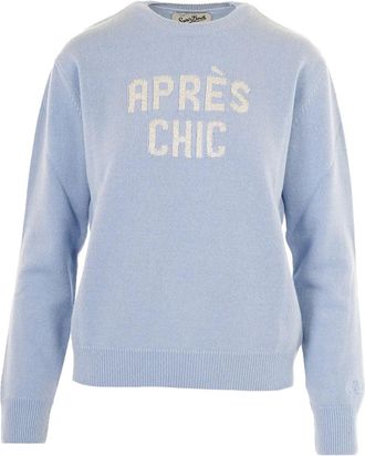 MC2 Saint Barth crew-neck long-sleeve sweater - women - Fabric - L - Blue