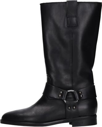 Gis&egrave;l moir&egrave; Orly High Boot - female - Gisel Moire - High Boots - Black - 3 UK - Shoes