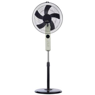 Fabrilamp Ventilador De Pie Circus Beis/negro 3vel 45w Regx43x40cm Oscilante 5asp.c/ Remoto Y Temporizador