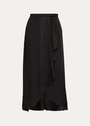 Isabel Marant Vanille Wrap Midi Skirt