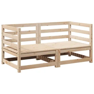 vidaXL Juego De Sof&aacute;s De Jard&iacute;n 2 Piezas Madera Maciza De Pino Vidaxl