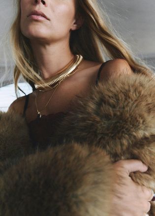 Mango Collana chocker metallo oro - Donna - Taglia unica - MANGO