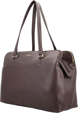 LouLou Essentiels Olivia Laptop Bag - Dames - Laptoptassen - Bruin - ONE Size - Leer - Tassen