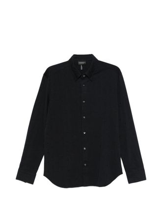 Emporio Armani Mens Logo Cotton Shirt
