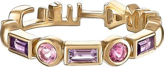 Eden Presley Tattoo Candy Band Ring in Yellow Gold/Diamond at Nordstrom, Size 7