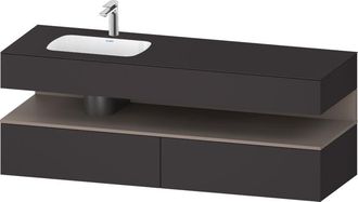 Duravit Qatego Lavabo Encastrado Con Base De Lavabo Consola, - Duravit