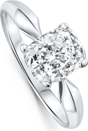 Pompeii3 Certified 2Ct Cushion Solitaire Diamond Engagement Ring 14k Gold Lab Grown