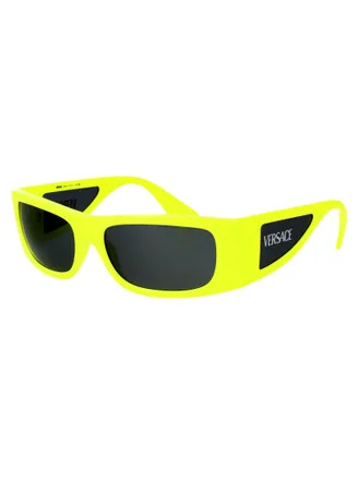 Versace Mens Sunglasses Fluorescent Yellow Injected