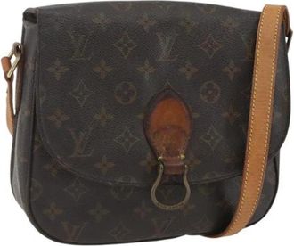 Louis Vuitton Pre-owned Vintage Cross Body Bag - Dames - Vintage Schoudertas - Bruin - ONE Size - Leer - Vintage