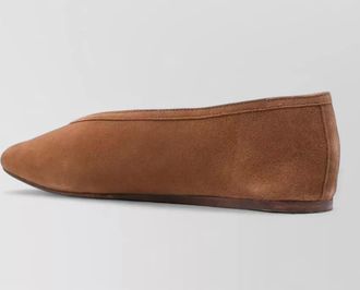 Maneb&igrave; suede finish ballerina shoes almond toe