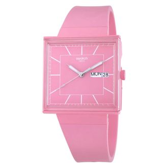 Swatch What If...Rose? Quartz Pink Dial Unisex Watch SO34P700