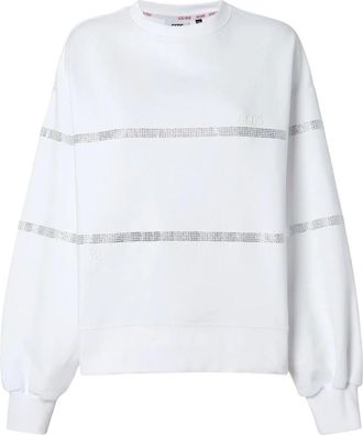 GCDS Gcds, Dames, Sweatshirts & Hoodies, Wit, Maat: XS Katoen