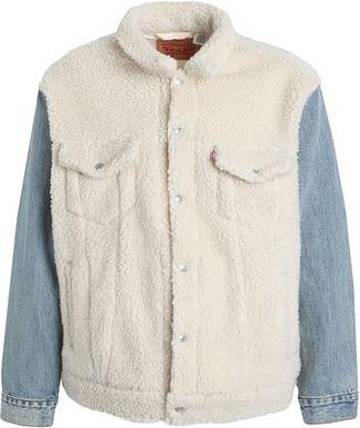 Levi's HYBRID RLX COZY TRUCKER MED INDIGO - WORN IN