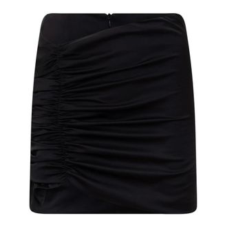 Nineminutes Short Skirts, female, Black, Size: 2XS Draped Mini Skirt
