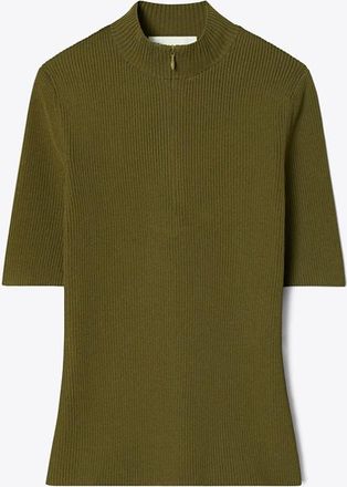 Tory Burch Womens Half-Zip Crewneck Sweater, size XS