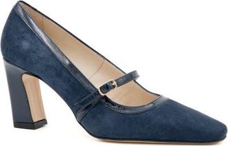 Amalfi By Rangoni Flavio Mary Jane Pump in Navy Cashmere Night Vernice at Nordstrom, Size 7.5
