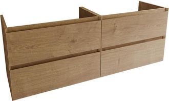 Saniclass Holz Atelier Badkameronderkast - 160x45x60cm - 4 lades - Eiken natural