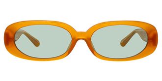 Linda Farrow CARA LFL1252 C12 Womens Sunglasses Yellow Size 59