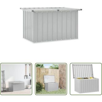 vidaXL vidaXL Archiviazione esterna - Baule da Giardino Grigio 109x67x65 cm