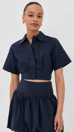 SIMKHAI Sabrina Top In Navy