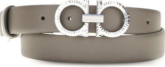 Ferragamo Womens Belt Gancini Haze Calf Leather