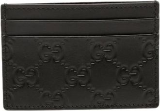 Gucci Pre-owned Wallets, female, Black, Size: ONE SIZE Pre-owned Card Holder