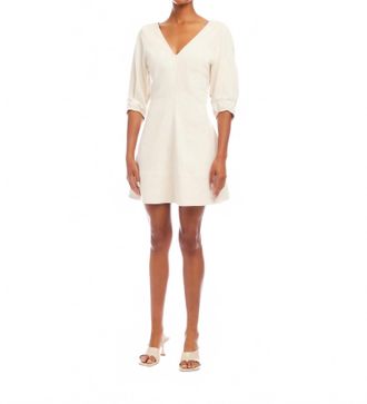 Fifteen Twenty Chantilly Mini Dress In Natural