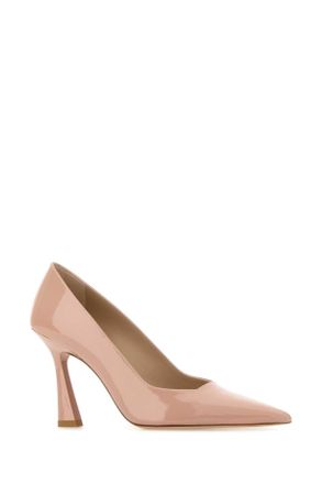 Stuart Weitzman Womens Pink Leather Vinnie 85 Pumps Blushful Scarpe Con Tacco