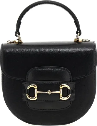 Gucci Gucci Horsebit 1955 Mini Borse A Mano Nero-Donna
