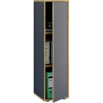 VCM Vcm - Gabinete De Oficina De Madera Carpeta Gabinete De Archivo Muebles De Oficina Gabinete Salia 3x Ancho 30 Cm Puerta Giratoria (antracita)